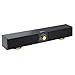 Connectland 17 Inch Stereo 2.0 Channel USB Powered Speaker Sound Bar for Desktop, Laptop, Cell Phone, TV, Tablet PC/Mac/Linux/Android/iPhone/iPadBlack Wood Finish CL-SPK20149 Black Wood Finish CL-SPK20149