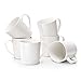 DOWAN Large Coffee Mugs Set, 18 OZ White Coffee Mug Set of 6, Ceramic Mugs with Large Handle for Coffee Tea Cocoa, Dishwasher Safe, Chip-free, DIY Paint, Ideal Gift for Morning, Party