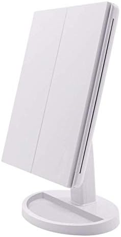 Touch Screen Folding Lighted Makeup Mirror Tri Fold White Vanity Mirror With Bright Dimmable Led Lights Price In Saudi Arabia Amazon Saudi Arabia Kanbkam
