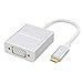 USB C TO VGA Adapter, USB 3.1 Type C (USB-C) to VGA Adapter With Aluminium Case for 2017 / 2016 MacBook, 2017 iMac, Chromebook, Dell, HP and more primary