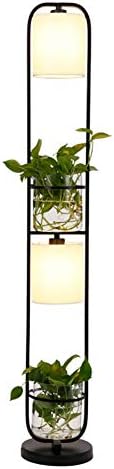 GPAN Floor Lamp Hydroponic Plant Fabric Lampshade Adjustable Lighting Eye Protection Suitable For Bedroom Study Living Room Bar Cafe
