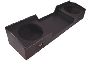 American Sound Connection Compatible with Chevy Silverado or GMC Sierra Full Size Extended Cab Truck 1999-2006 Dual 12" Subwoofer Sub Box Speaker Enclosure - Armor Coated