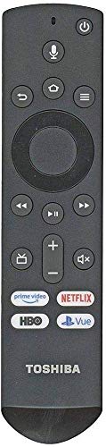 Toshiba CT-RC1US-19 Fire TV Remote Control for 50LF621U19 55LF621U19 50LED2160P 55LED2160P 49LF421U19 TF-50A810U19