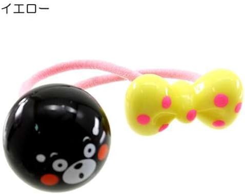 Amazon くまモン 熊本県ゆるキャラ リボンポニー ヘアゴム 可愛いヘアアクセサリー通販 イエロー おもちゃ雑貨 おもちゃ