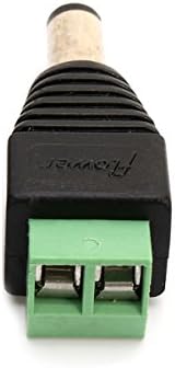 Connector & Cable & Wire - 12V DC Power Male Female Plug Jack Adapter Connector Socket for CCTV 5.52.5mm - (Connector: Male Connector)