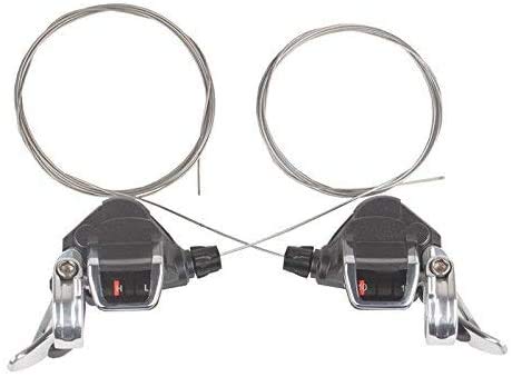 10 x Fahrrad Universal Schaltzug mit 10 x Endhülsen Endkappen aus Stahl Schaltseil Set für Fahrrad Rennrad 1.2mm 200cm