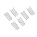 Haobase 500 Pcs Acrylic Artificial False Nail DIY UV Gel Acrylic False Nail Art Tips (Clear French)