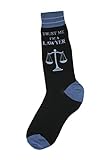 Foot Traffic - Men's Special Interest Socks, Lawyer (Shoe Sizes 7-12)