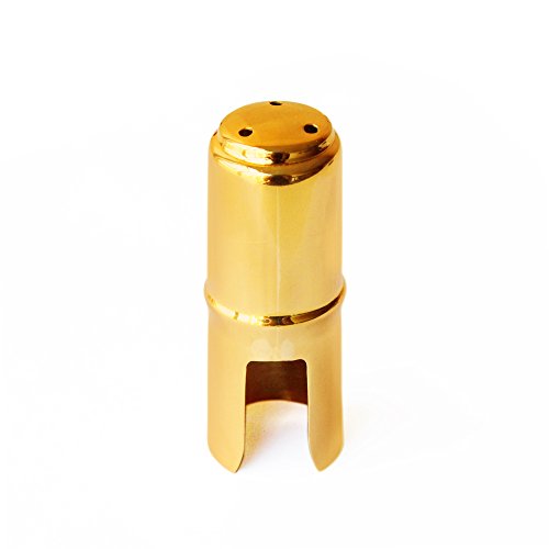 image for Aibay Metal Eb Alto Saxophone Mouthpiece + Cap + Ligature Size 7 Gold,
