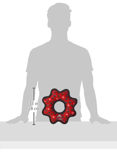 Tuffy Ultimate Gear Ring Red Paw