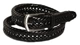 Nocona Men's Black Braided Leather Belt