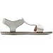 Ollio Women's Shoe Strap Side Buckle Slingback Multi Color Flat Sandal