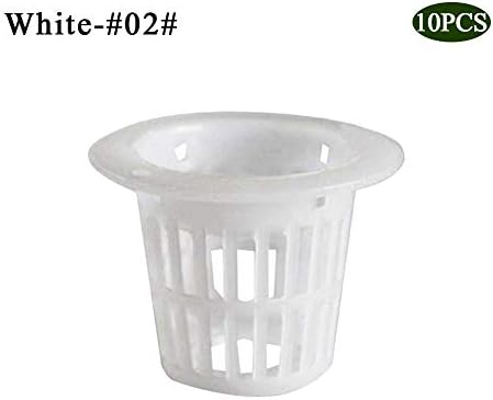 QUUY 10 Pieces Slotted Mesh Net Pots,Heavy Duty Net Cup Basket for Hydroponic Garden Balcony Planting