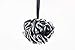 Albertino Large Bath Pouf Loofahs Shower Sponge Body Scrubber Pack of 3 Black