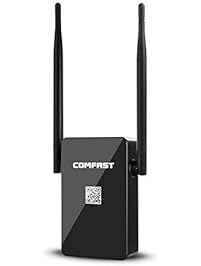 Jelly Comb COMFAST Wifi Range Extender 300Mbps Wireless Repeater + Access Point + Router with Dual External Antennas for 360 Degree WiFi Covering