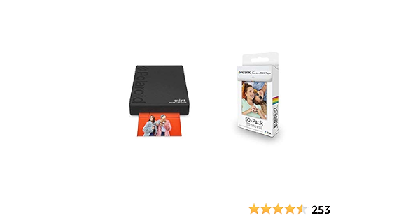 Amazon.com: Polaroid Mint - Mini impresora de fotos inalámbrica (negro) con  Polaroid 2 x 3 pulgadas, papel fotográfico premium Zink Zero, paquete de 50  : Todo lo demás