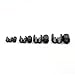 FIOTOK 20Pcs Clip-on Ferrite Ring Core Black RFI EMI Noise Suppressor Cable Clip for 5mm/7mm/9mm/13mm Diameter Cable