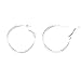 Hoop Earrings, Medium, 24K Gold Over Bronze, Premium Fashion Jewelry, Hypoallergenic, Safe for Most Ears, 1.25 Inches