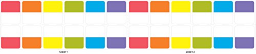 Tabbies Study Signals, Writable, Reusable Bold Asst. Colors, Mark Your Place & Flag Important Information, Transparent Adhesive, 24 Tabs/Pack (58251)