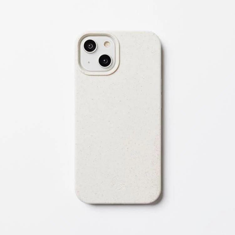 Wave Case iPhone 14 Phone Case - Eco-Friendly Wheat Straw Phone Case with Shock-Absorbing Corners | 2mm Raised Lip | Ultra-Thin Design, 360° Protection | White