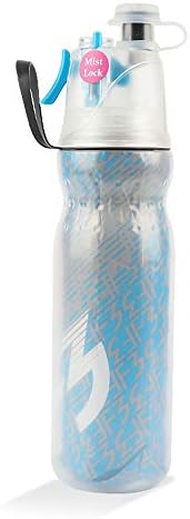 laize Spray Mist Squeeze Bottle, Unique Antibacterial Lids Design Mist Water Bottle Unique Mist Lock Design,Insulated Drinking & Misting Sport Water Bottle Mist Sprayer, Outdoor Hydration 590ml