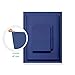 CALIFORNIA DESIGN DEN 5-Star Hotel 600 Thread Count 100% Cotton, Soft & Smooth Queen Sheet for Bed with Deep Pockets, Quality Beats Egyptian Cotton Claims (Royal Navy Blue)