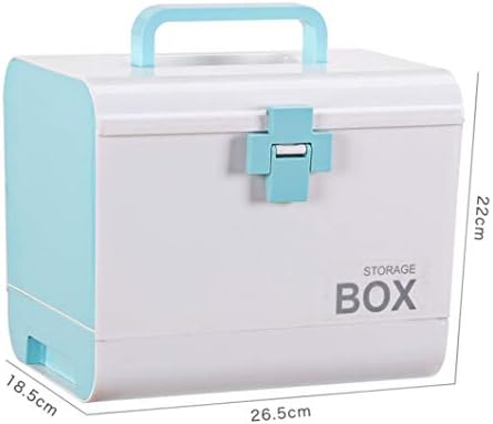 救急箱 薬箱 収納箱 ツールボックス 応急ボックス 多機能収納ケース 家庭用 子供 かわいい 取っ手付き 緊急 グリーン 薬入れ 防災 送料無料 パープル 小物入れ ブルー ピンク 多層26 5 18 5 22cm