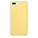 VANVENE Silicone Gel Rubber Case with Shockproof Microfiber Cloth Lining Cushion Compatible for iPhone 7 Plus/iPhone 8 Plus (Yellow)