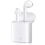 Bluetooth Headphones, Wireless Earbuds Headphone Stereo in-Ear Noise Canceling Headset with 2 Wireless Built-in Mic Earphone and Charging Case