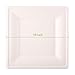 FOCUSLINE 100% Compostable Paper Plates 10 Inch, 100 Pack Heavy Duty Disposable Square Dinner Plates, Biodegradable, Eco-Friendly, Made of Natural Sugarcane Fibers