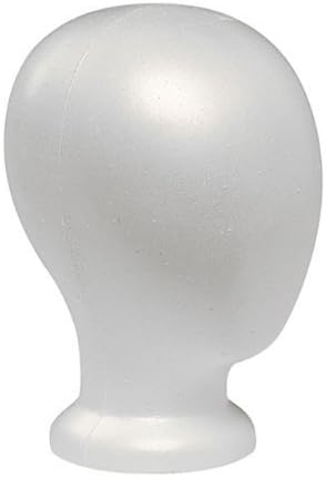 Case Pack of 4 Giell Styrofoam Foam Mannequin Wig Head Display No Facial Features
