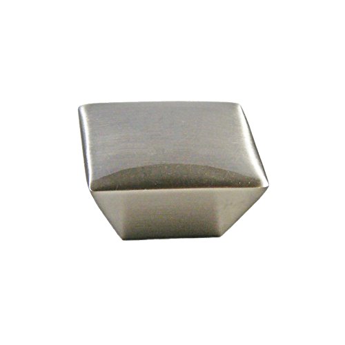 HardwareDirect 25 Pack: 1. 5" Square Kitchen Cabinet Knob Handle In Brushed Ni. . .