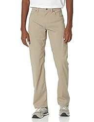 prAna Men's Standard Brion Pant, Dark Khaki, 32W x