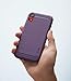 Ringke Onyx Compatible with iPhone XR Case (2018) Bendable Resilient TPU Brushed Metal Design Optimized Smartphone Protection Cover - Lilac Purple