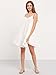 Romwe Women's Summer Spaghetti Strap Sundress Sleeveless Beach Slip DressWhite M