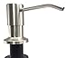 Soap Dispenser for Kitchen Sink - Satin | Stainless Steel, Refill from the Top, Built in Sink Soap Dispenser with Large 17 oz Bottle | Liquid Dish Soap, Hand Soap, Lotion or Hand Sanitizer