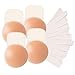 UPGRADED: 2 pair Reusable Silicone Breast Lift Round NippleCovers with Improved Adhesive plus 20pc Styling Body Tape