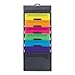 Smead Cascading Wall Organizer, 6 Pockets, Letter Size, Gray/Bright, Sold as 2 Pack (92060)