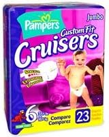 Pampers diaper custom fit cruisers size 6 - unisex (037000418993)