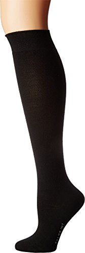 FALKE Women's No. 1 Finest W Kh Cashmere Long Plain Knee-High Socks 1 Pair, Black 3009, 4-5