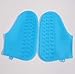 Best4UrLife Waterproof Shoe Covers,Reusable Silicone Rubber Shoe Protectors,Stretchable Covers for Shoes,Non Slip Rain Protector for Outdoor Indoor Walking (L, Blue)