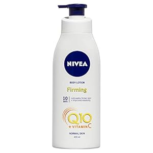 NIVEA Light Firming Body Lotion Q10 + Vitamin C (400 ml), Nourishing Firming Cream with Q10 & Vitamin C, NIVEA Soft Moisturising Cream for Firm Skin