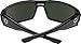 Spy Optic Unisex Dirk Polarized Shiny Black/Grey Polarized Lens