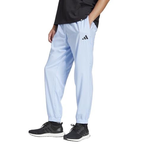 adidas Mens Essentials Small Logo Stanford Sportswear Pants, Blue/Black, XX-Sma…