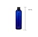 WM (Pack of 24) 4 oz Empty Bottles - Refillable Plastic Container w/Press Disc Cap – PET Plastic Cosmo Bullet Bottle for Travel, Oils, Soap, Shampoo, Lotion, Aromatherapy and More (4 oz, Blue)
