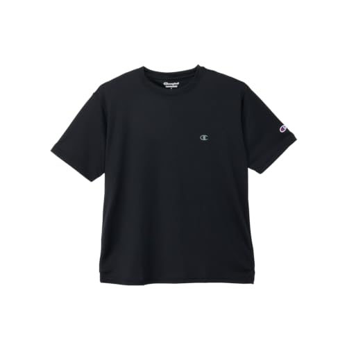 半袖シャツ 丸首 吸水速乾 UVカット ワンポイントロゴ ショートスリーブドライTシャツ トレーニング C8-TS310-093-M