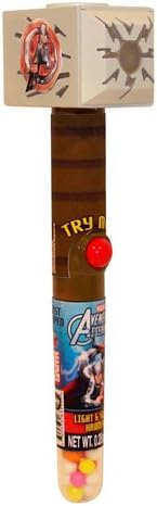 CandyRific Marvel Avengers Light and Sound Hammer, .28 Ounce
