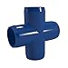FORMUFIT F001CRX-BL-4 Cross PVC Fitting, Furniture Grade, 1