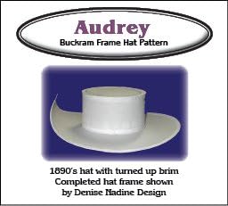 Sewing Pattern - Audrey Hat Pattern - 1898 Inspired, Cavalier, Victorian or Steampunk Styling