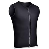 Realon Wetsuits Top Jacket Vest Mens Women 3mm Neoprene Long Sleeve/Sleeveless Shirt Front Zip Sports XSPAN for Scuba Diving Surf Swimming Snorkel Suit